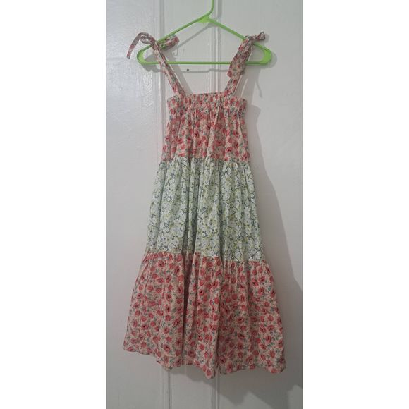 Batsheva Dresses Betsheva Womens Small Tiered Floral Flowy Flare
